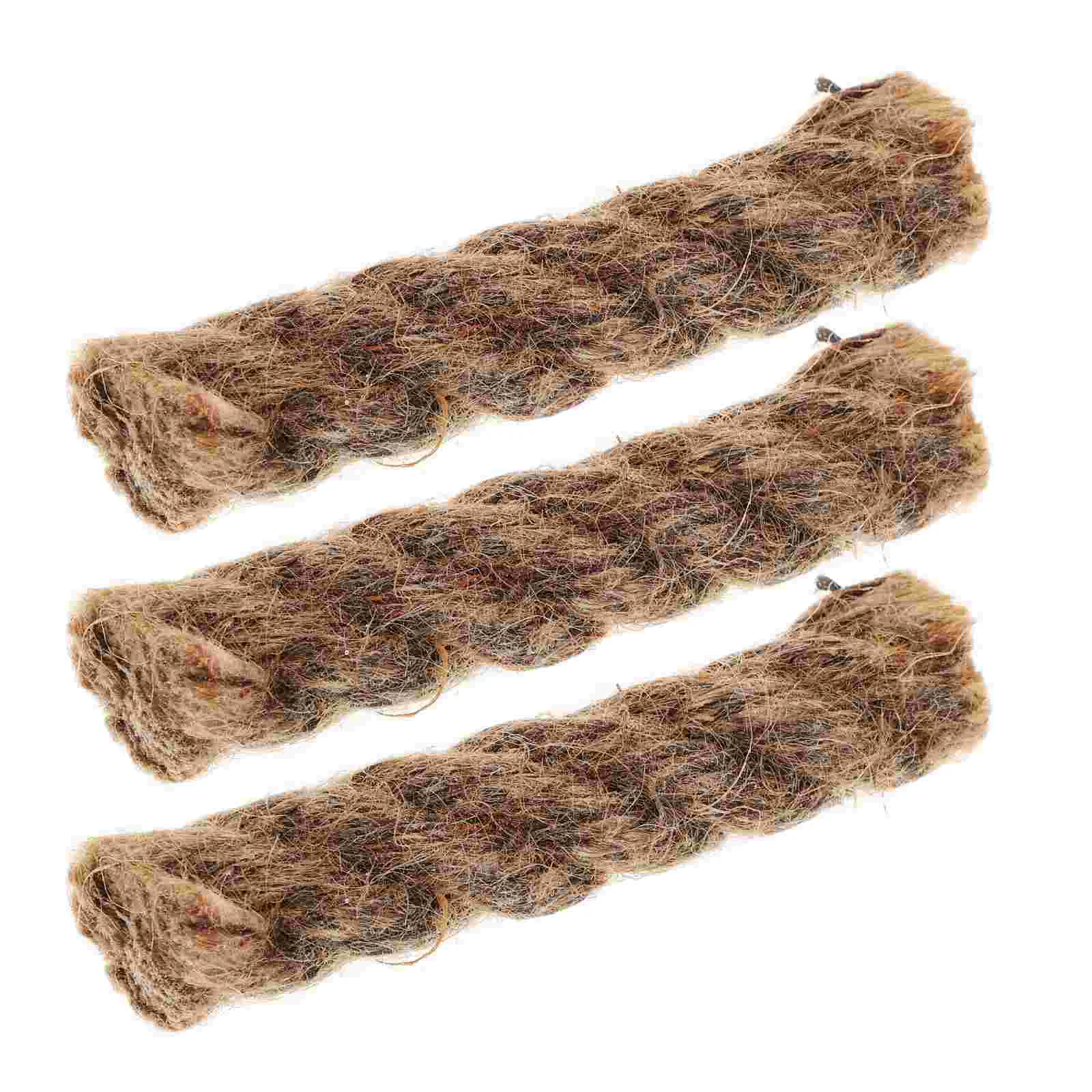 3 Pcs Kindling Twine Pocket Chainsaw Camping Rope for Tarp Outdoor Fire Starting Kit Lighter