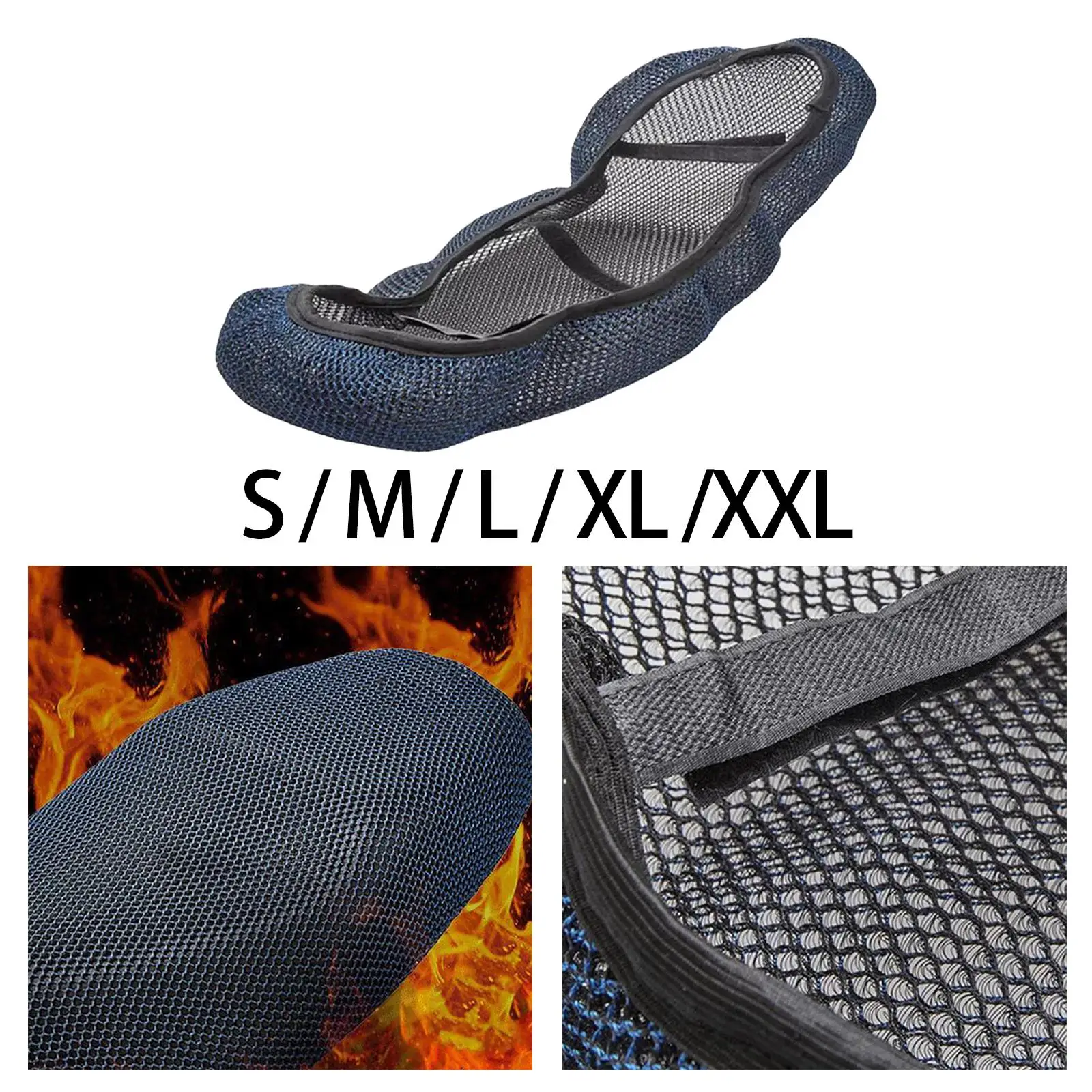 

Motorcycle Seat Cushion Cover Protector Anti Slip Comfortable Accessories