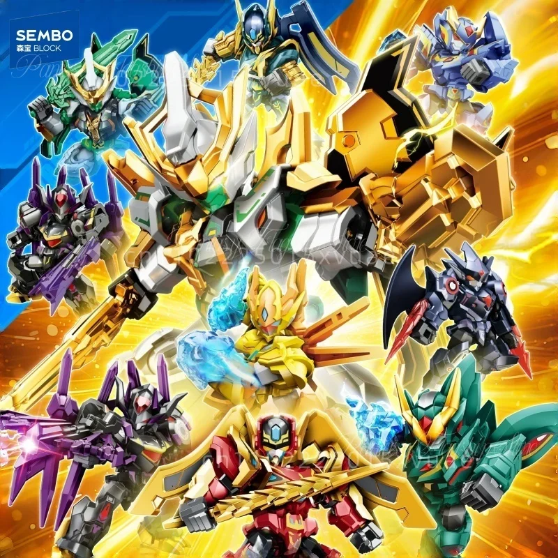 

SEMBO Heroes Building Blocks Anime Cartoons ironsaga Assemble Movable Figures Model Toys Collectible Desktop Decoration Gifts
