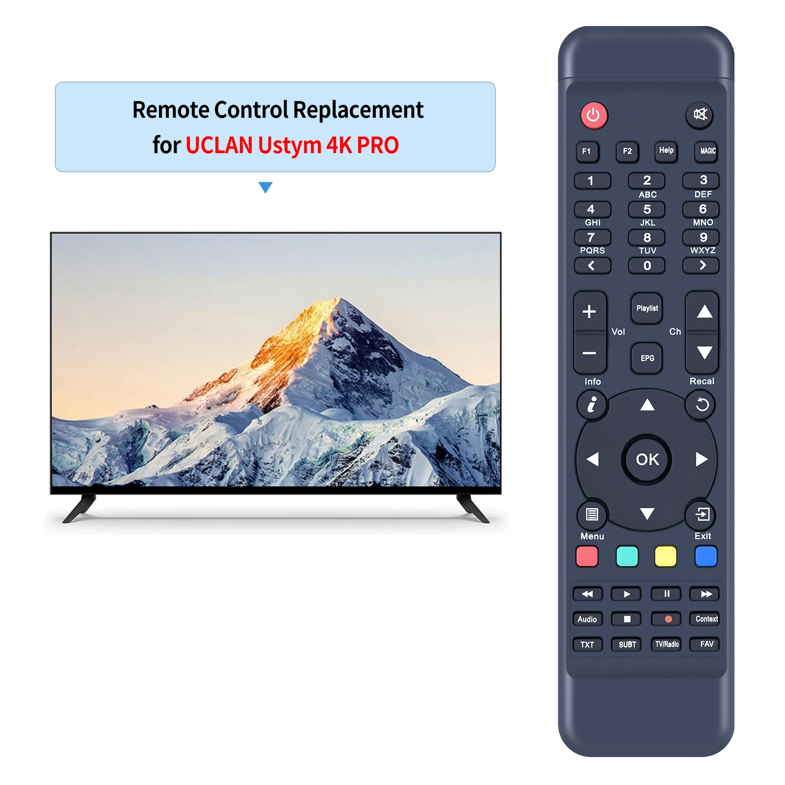 Remote control for UCLAN Ustym 4K PRO SF8008