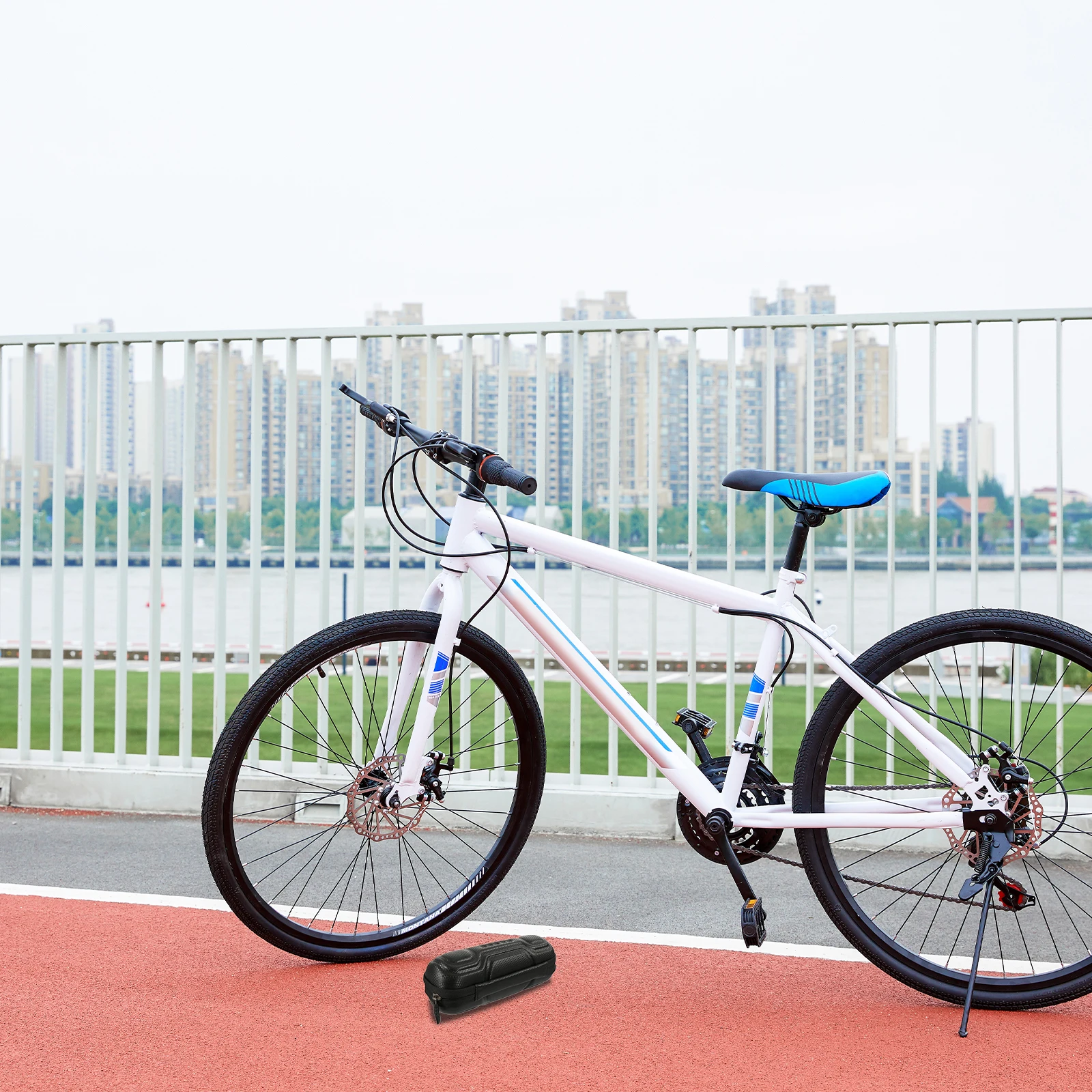 

Waterproof Hard Shell Kettle Bag Large Capacity Bike PU Storage Pouch Smooth Zipper Multifunctional Cycling Accessory