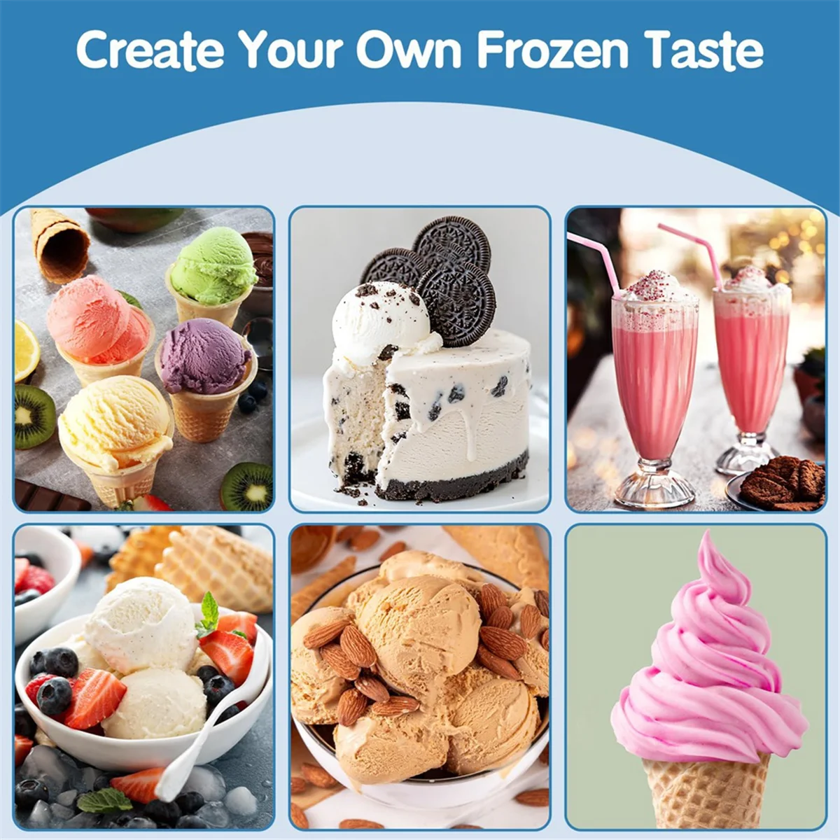 ครีมวนวน NOCM สำหรับเครื่องทำไอศกรีม NC700 - 4 ชิ้น, ภาชนะสำหรับเครื่องทำไอศกรีมนุ่มแบบวนวน