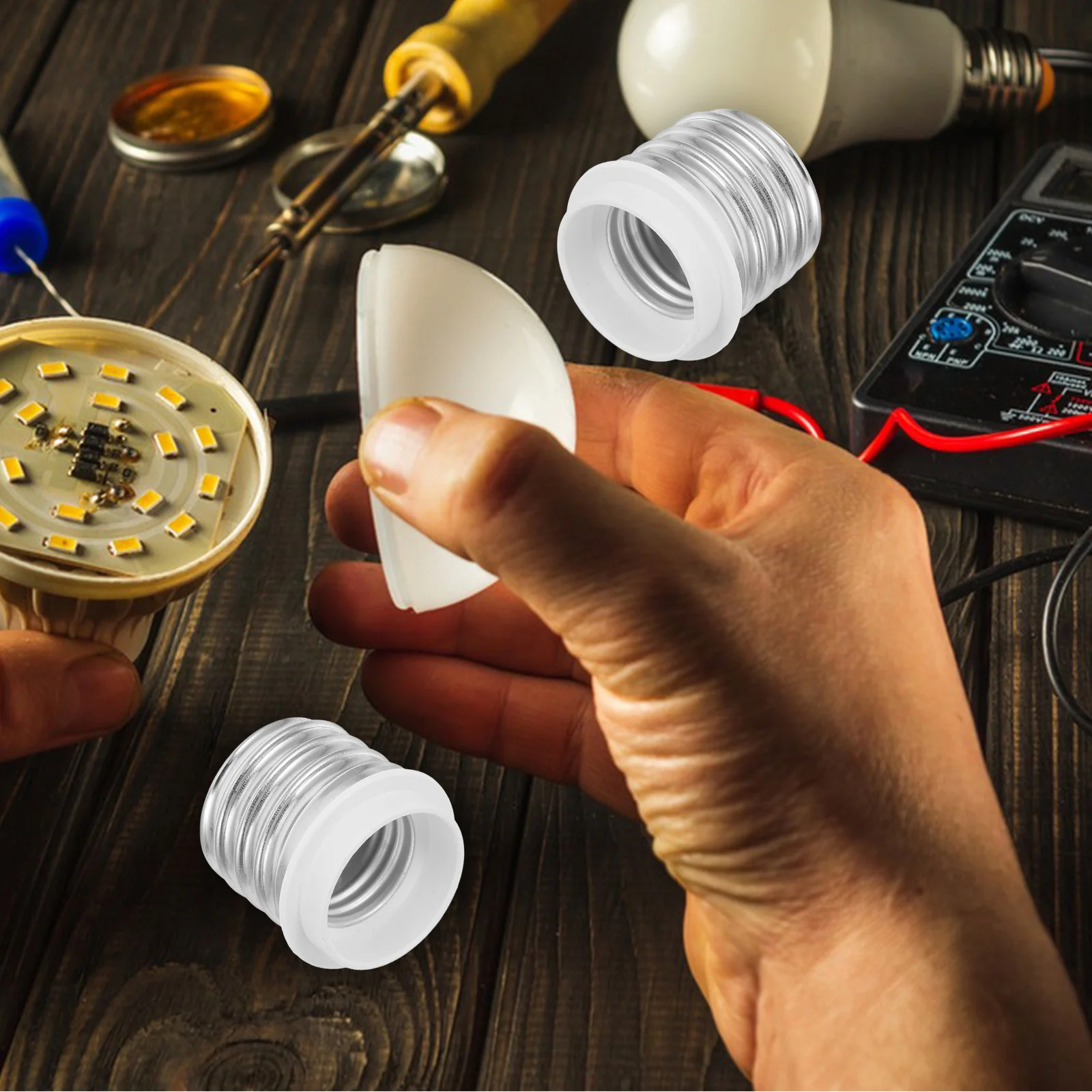 

6pcs E40 To E27 Lamp Holder Adapters Bulb Socket Converter Base Light Bulb Adapter For Led Lights Socket Extender Reducer