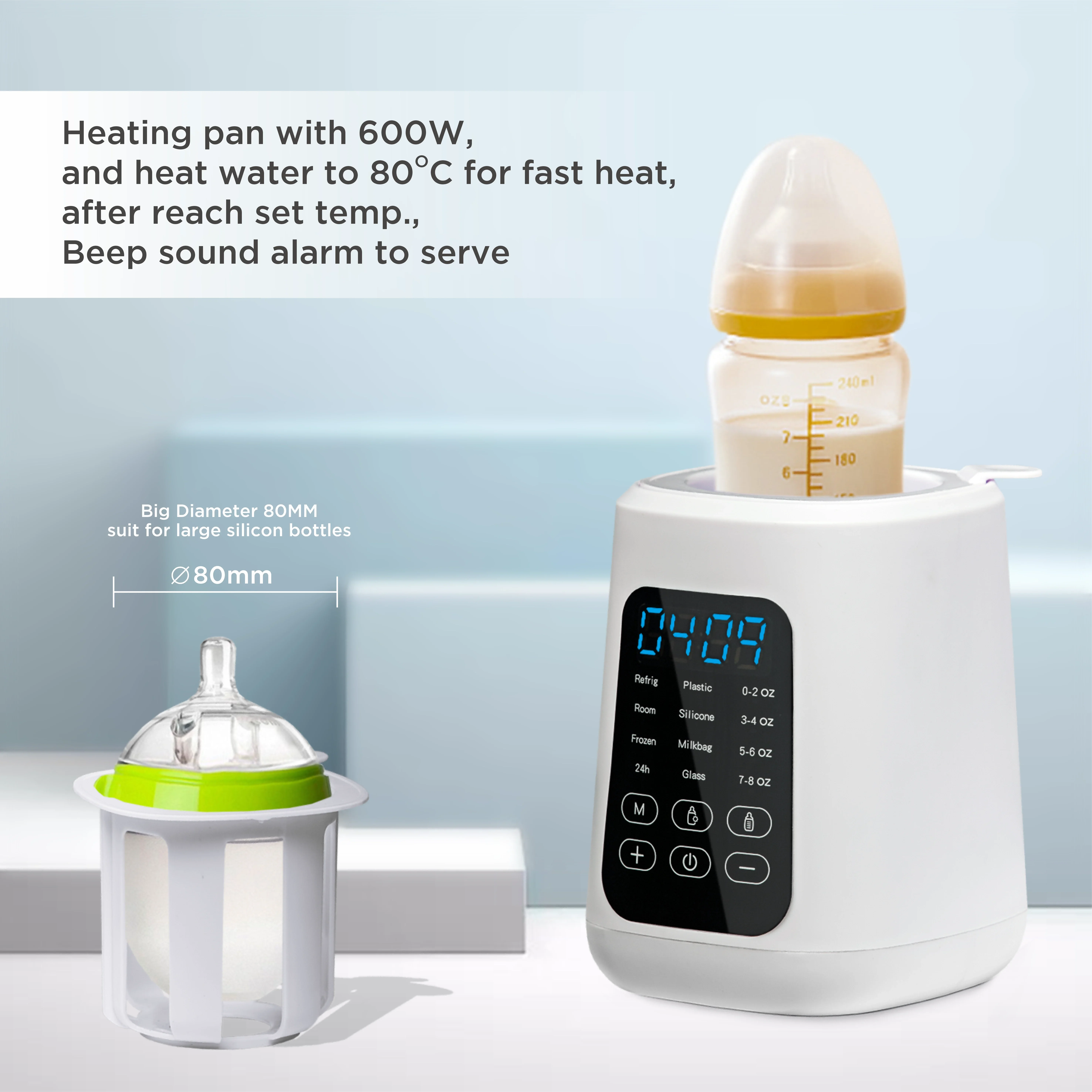 Factory Direct Electric Baby Feeding Bottles Warmer  Heater With Steam Sterilizer Warmer Baby Milk Bottle Warmer