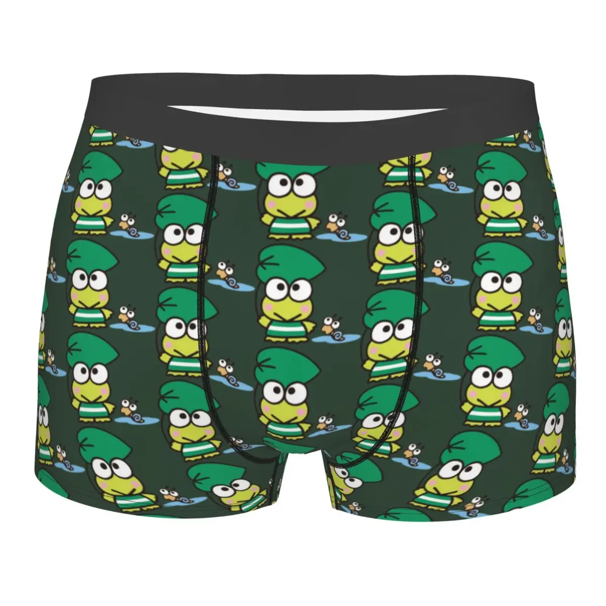

Custom KeroKeroKeroppi Cartoon Underwear Men Stretch Boxer Briefs Shorts Panties Soft Underpants For Male
