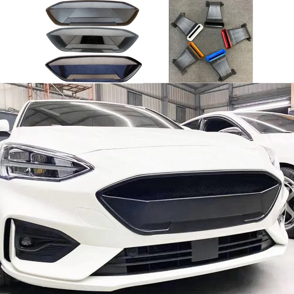 

Car Front Bumper Grill Upper RS Grille Air inlet tuyere Modification Air intake Fit For Ford Focus ST 2019 2020 2021