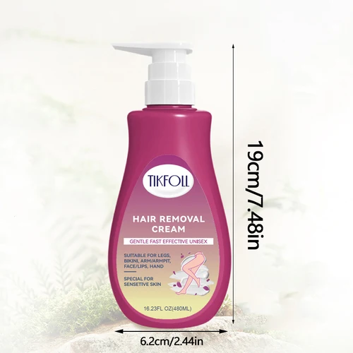 Imagen 2 del producto Crema depilatoria depilatoria indolora de 6,76 oz para axilas, piernas, zona de Bikini, todo tipo de piel, hidratante para hombres y mujeres