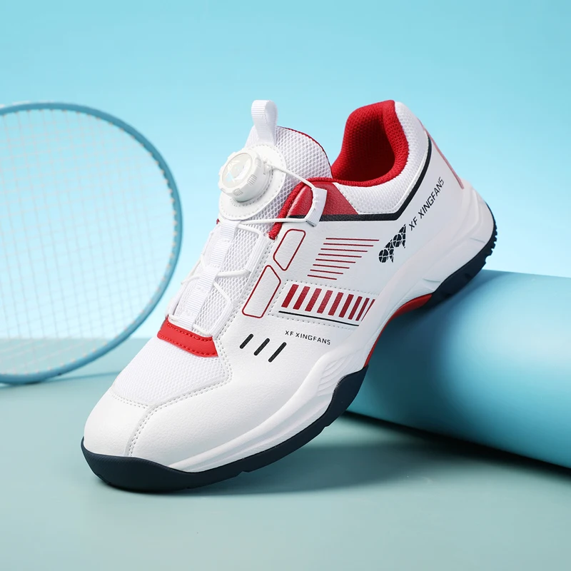 

2025 New for Lovers Badminton Shoes Breathable Badminton Footwear Quick Lacing Badminton Sneakers Non Slip Outdoor Sports Shoes