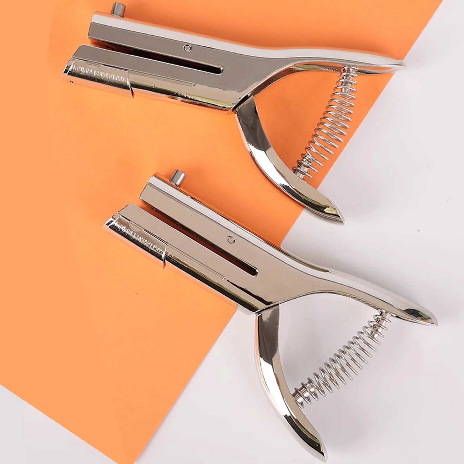 φ3/6/8/10mm Manual Round Hole Punch, 53mm Long Distance Circle Single Punching Pliers for Paper, PVC Business Cards Cardboard