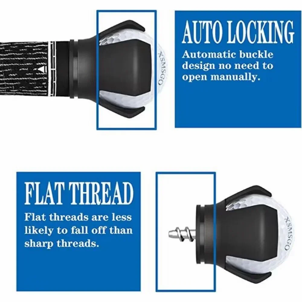 

Резиновый зажим для подбора мячей для гольфа из цинкового сплава - практичные тренировочные приспособления для сбора мячей для гольфа, аксессуары для гольфа