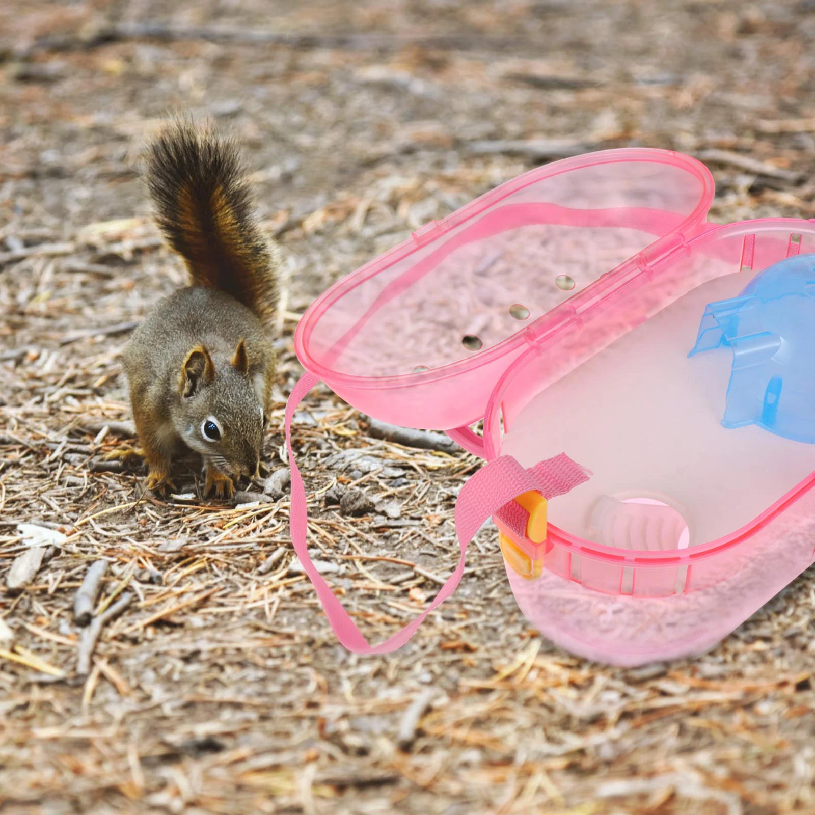 

Pet Carrier Case ABS Material Small Animal Travel Cage Feeder Water Holder Bathtub Easy Clean Suitable Hedgehogs Rabbits