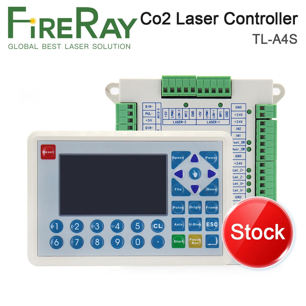 FireRay Stock Co2 Laser Controller System TL-A4S for Co2 Laser Engraving Cutting Machine