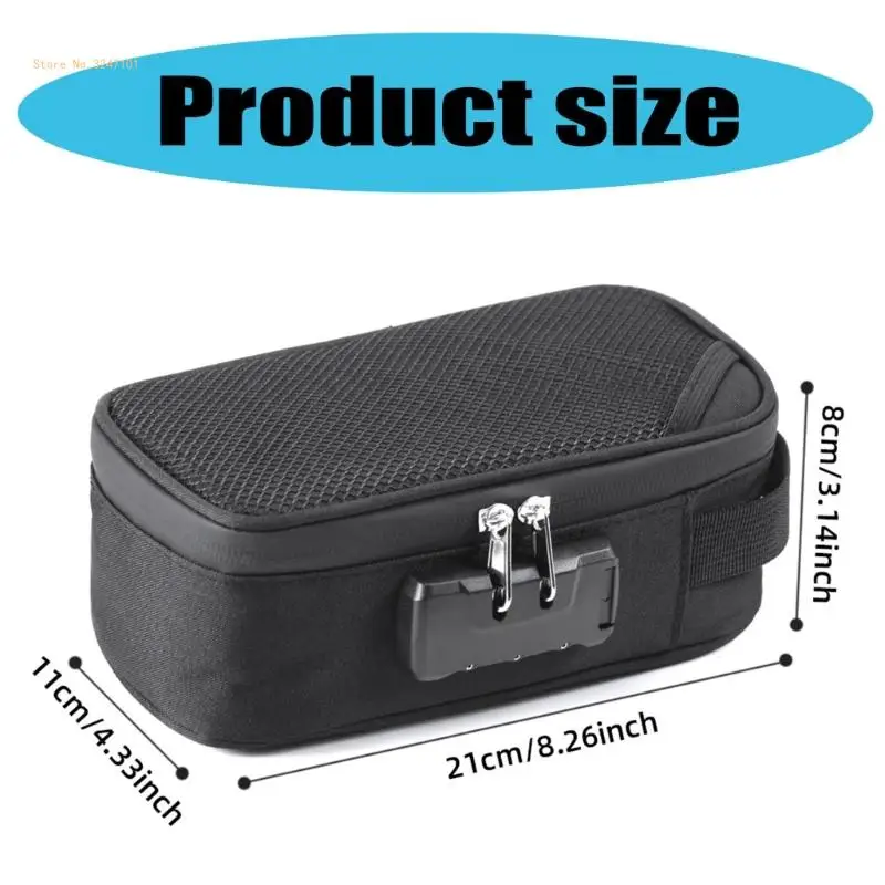 Travel Safe Smell Proof Container With Code Lock For Personalize Items Dropship