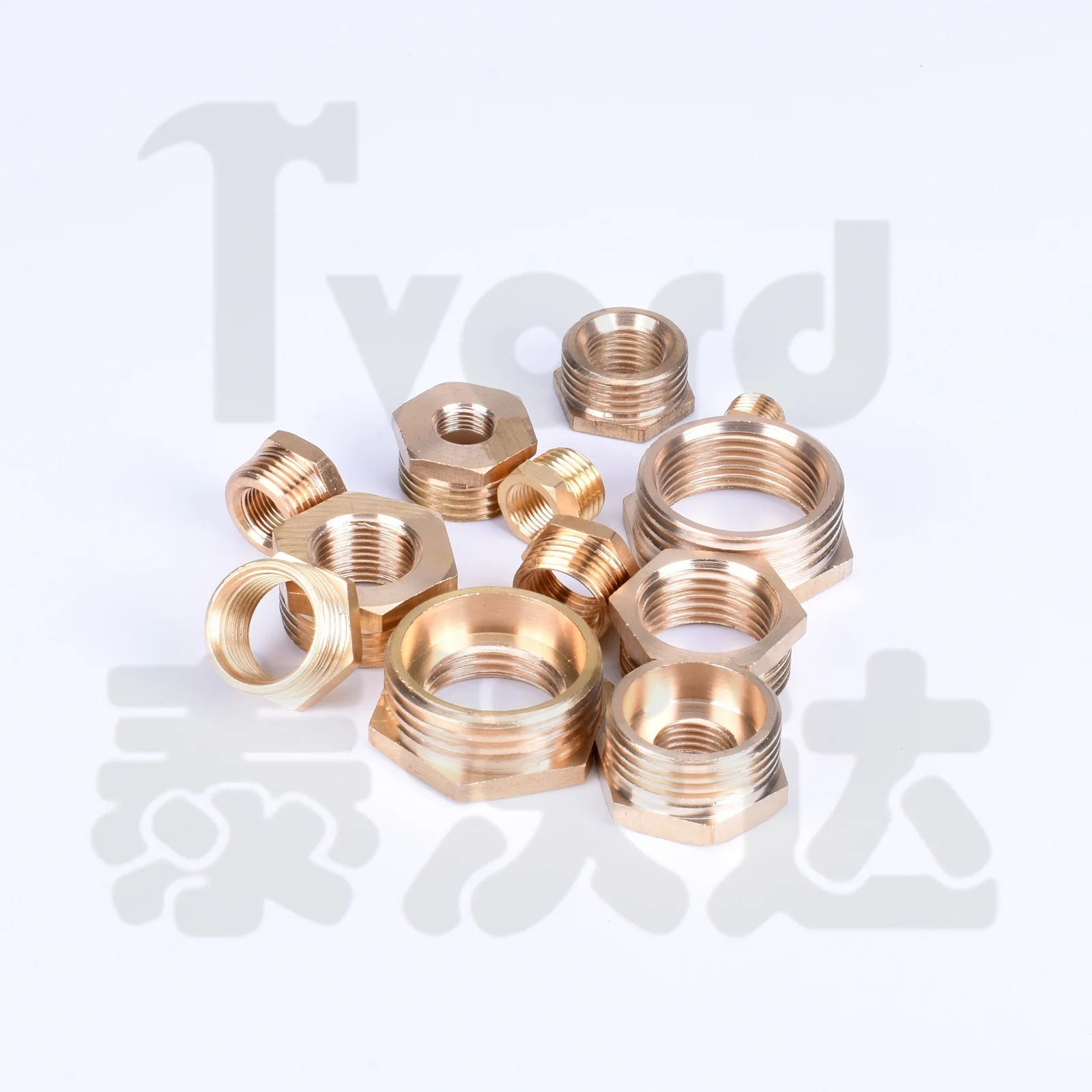 

Brass Hex Bushing Reducer Pipe Fitting 1/8 1/4 3/8 1/2 3/4 F to M Threaded Reducing Copper Water Gas Adapter Coupler Connector
