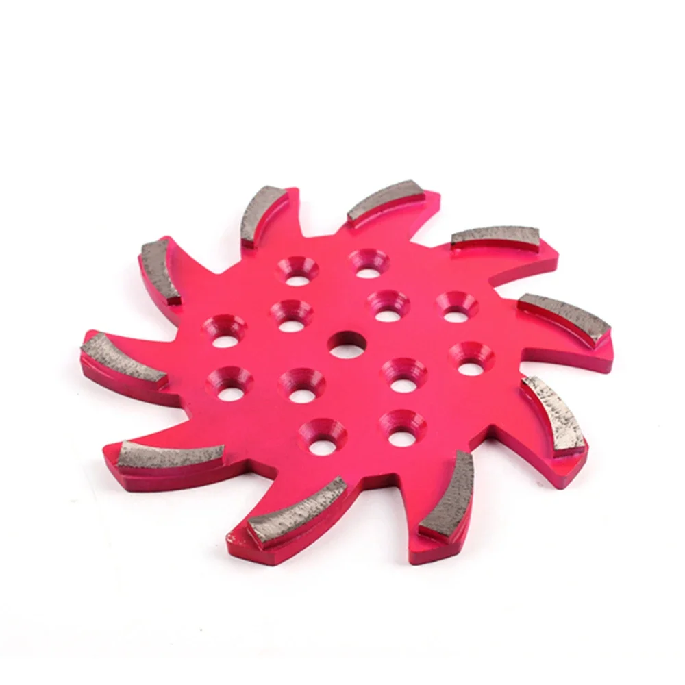 Segmenti curvi Mola diamantata da 10 pollici per smerigliatrice per pavimenti in cemento, disco per lucidatura D250mm, 3 pezzi