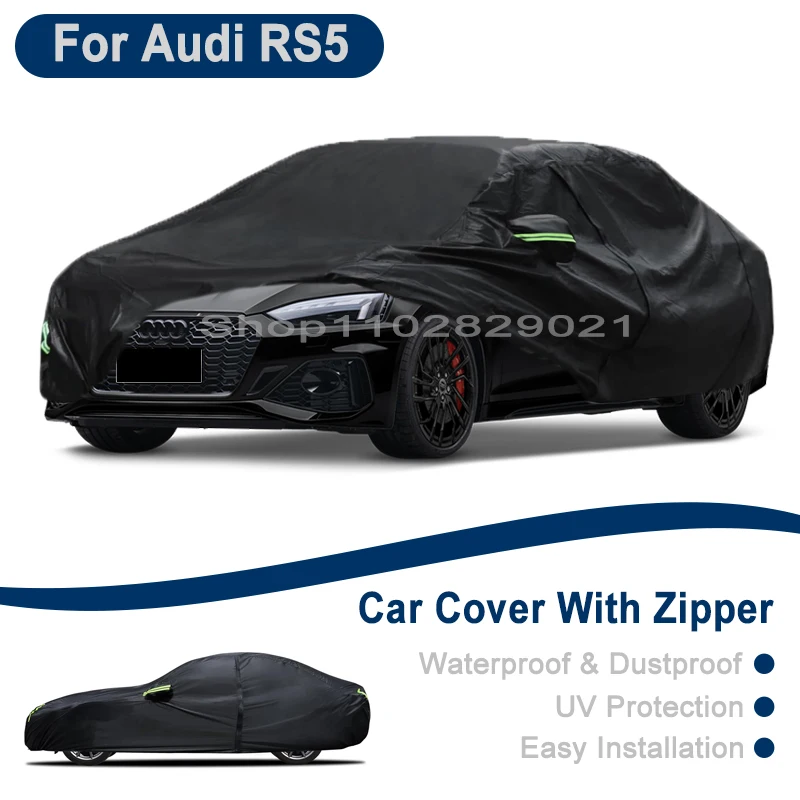 

Всепогодный чехол для автомобиля Audi RS5 - с боковой молнией, водонепроницаемый, пылезащитный, солнцезащитный