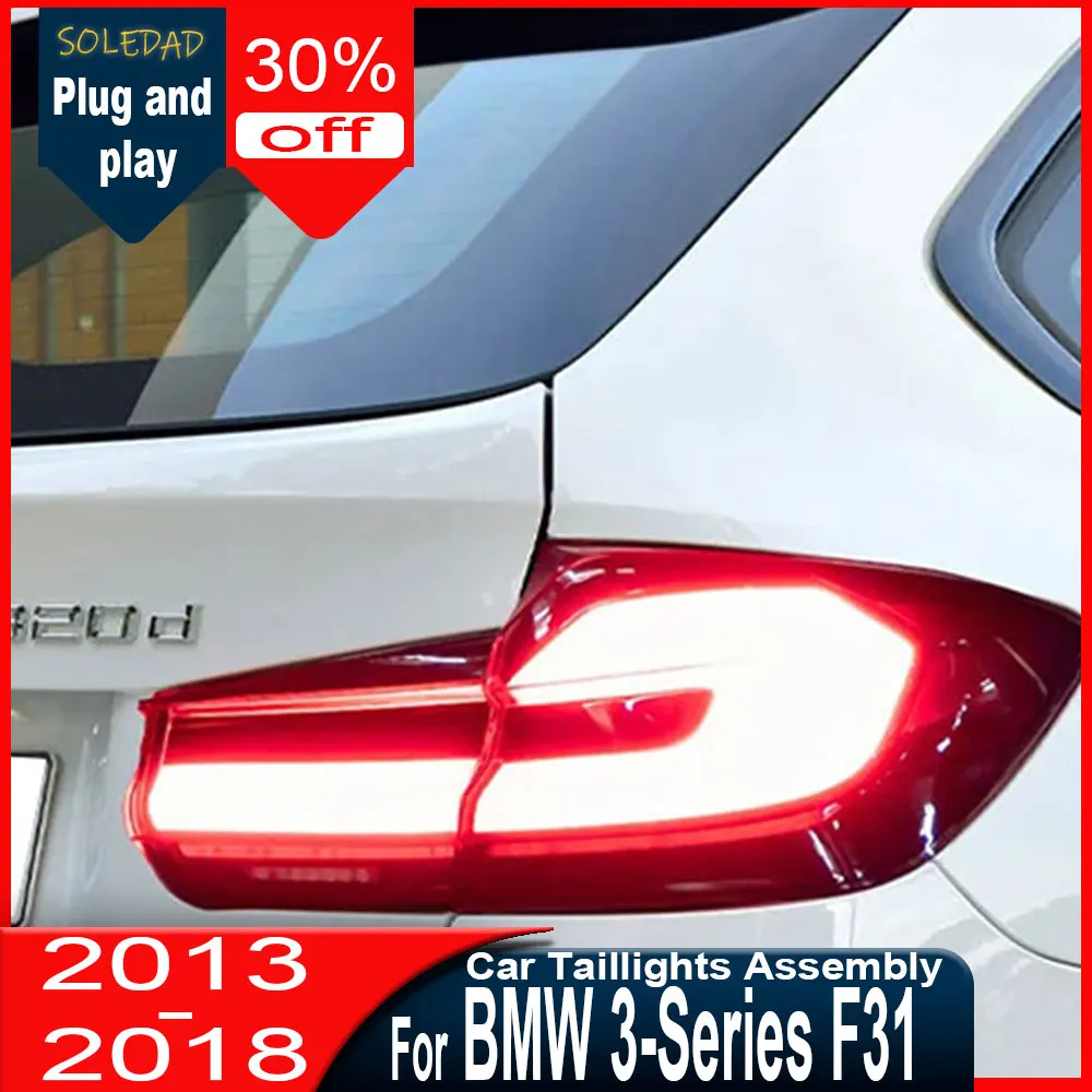 

For BMW 3 Series F31 Touring 2013-2018 Car taillight Flowing Water Flicker Tail Lamps Plug and Play Car Tail Light Assembly