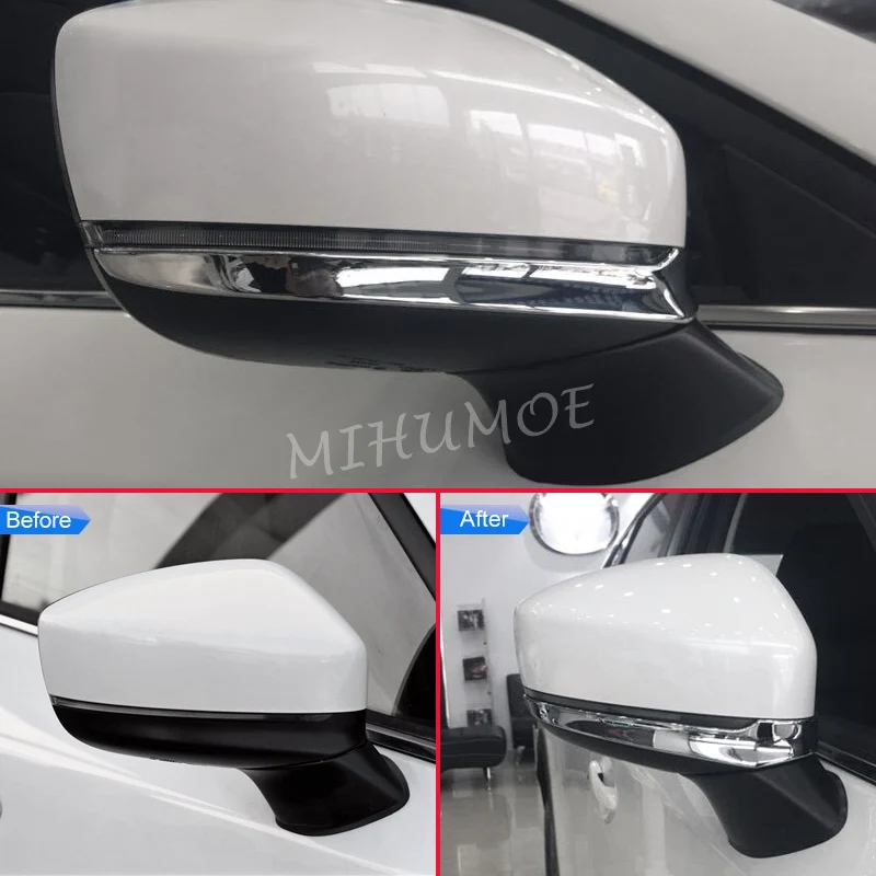 For Mazda 2016-2024 CX5 CX9 CX-5 CX-9 ABS Chrome Car Exterior Mirror Cover Trim Sticker Accessories