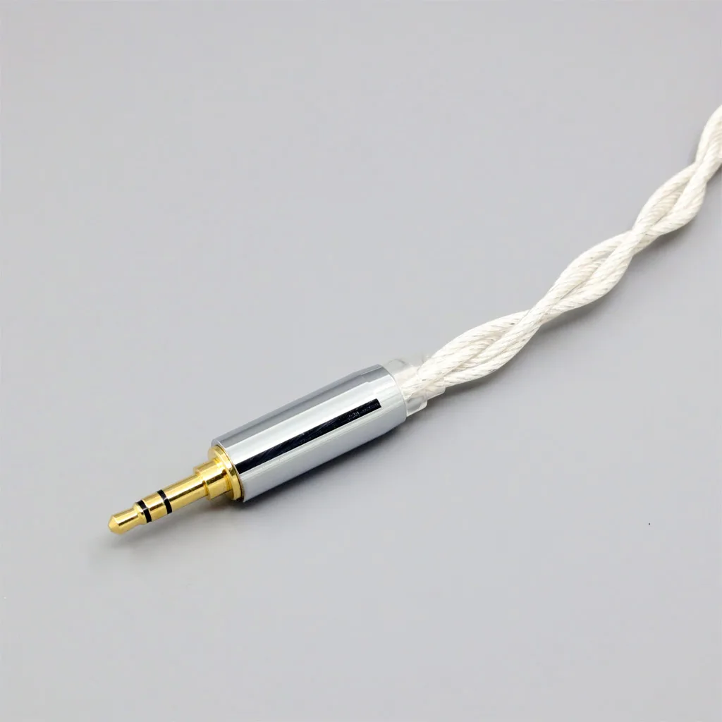 LN 008133   الجرافين 7N OCC الفضة مطلي Type2 سماعة كابل لسوني IER-M7 IER-M9 IER-Z1R سماعة 4 الأساسية