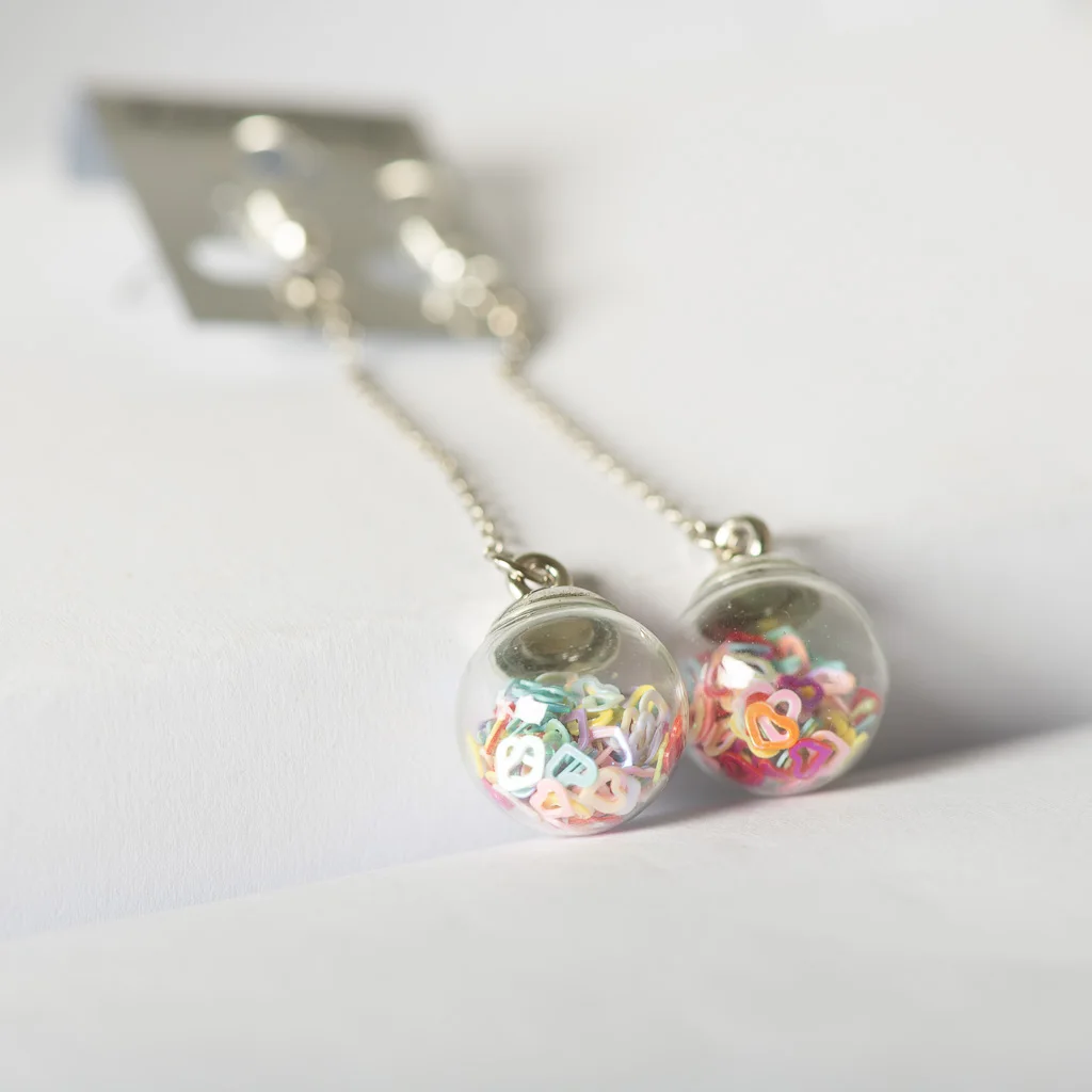 Eardrop Dried Beauty In Glass Ball Earrings Fantasy DIY Ear Lines Dangle Earring For women #BZ108