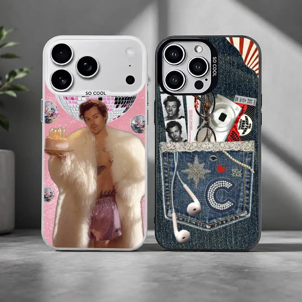 KISSCO H-Harry Style-S Silver  Cover For Phone Case For iPhone 17,16,15,14,13,12,11 Plus,Pro Max,XS