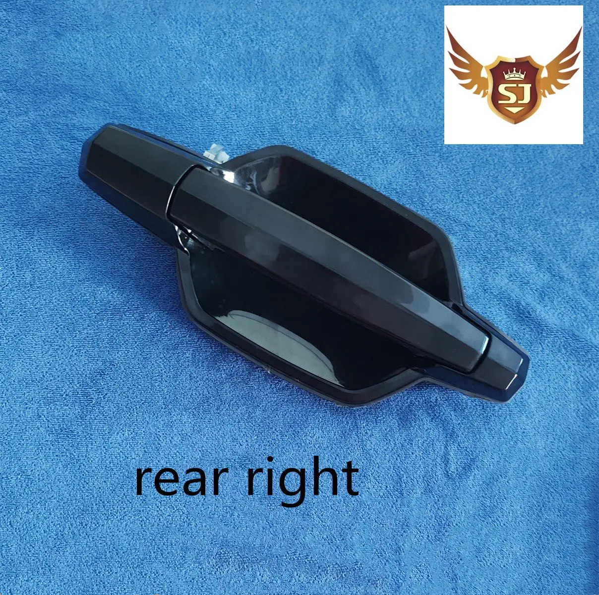 Smooth Black Exterior Door Handle for Hyundai Terracan 2002-2007 Rear Left and Right