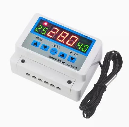 XH-W3103 Digital Temperature Controller 12/24/220V Max 5000W Digital Thermostat 30A -19 to 99℃ Temperature Controller SwitchLCD