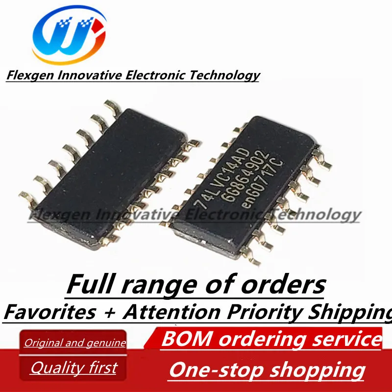 (10 pieces) 74LVC14AD, 118 SOIC-14 six-way inverting Schmitt trigger logic chip