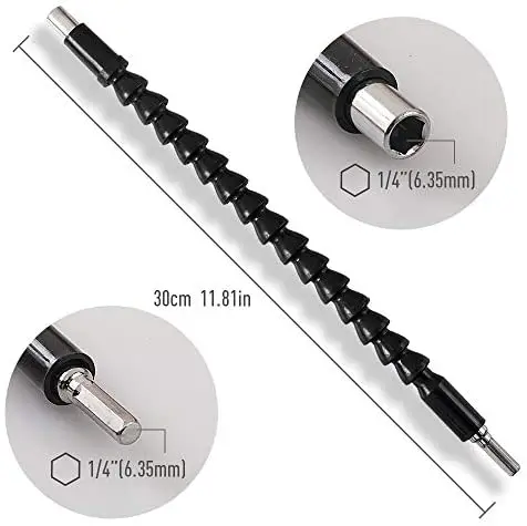 1/4 "Mũi Mở Rộng Bộ, 2 Chiếc Linh Hoạt Mũi Nối Dài Trục, 3 Nhanh Chóng Thay Đổi Từ Vít Giá Đỡ