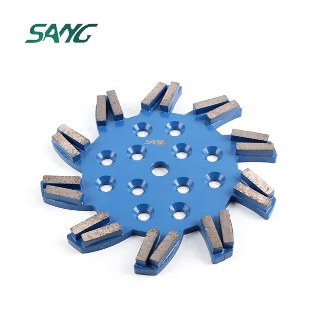 10inch 250mm Metal Bond Diamond Grinding Disc with 20 Segments Grinding Plate