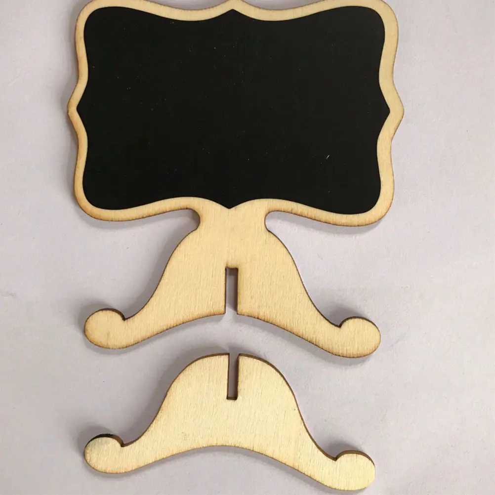 

Mini Wooden Blackboard Ornaments Small Chalkboards Decoration Ideal Messages Kids Crafts Signage Garden Plant Decor Display