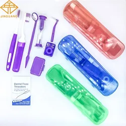 10 x 8pcs/set Oral Cleaning Care Dental Teeth Orthodontic Kits Whitening Tool Portable Outdoor Suit Interdental BrushOral Care