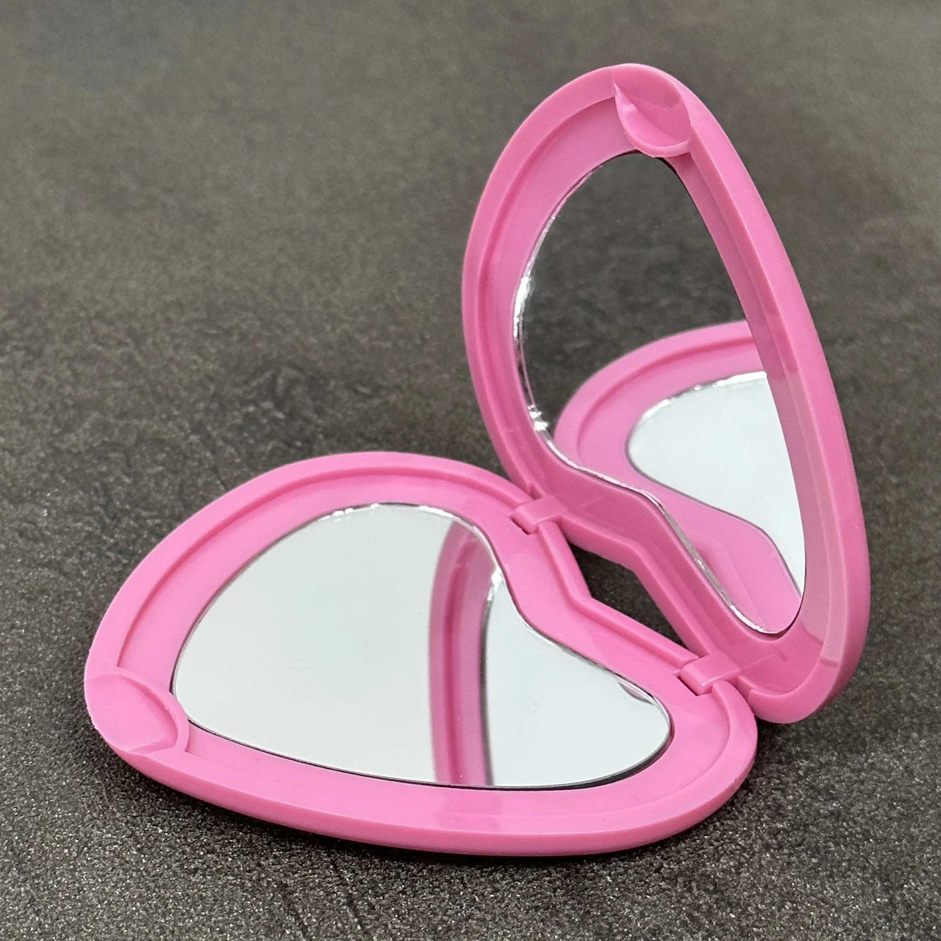 Espejo plegable con forma de corazón, accesorio de doble cara para maquillaje, gran oferta, 1X/2X