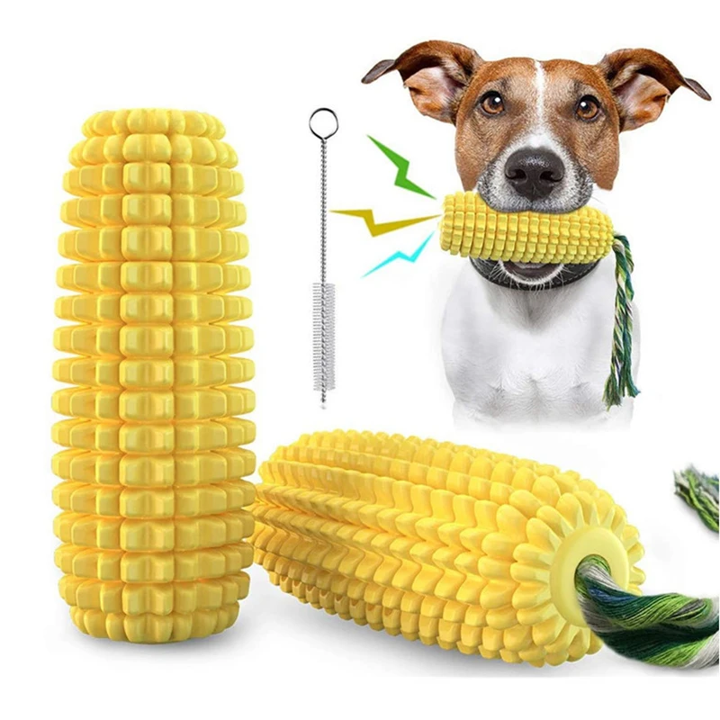 Latex Corn Shape Puppy Dogs Toy Squeak Toys Pet Supplies Training Playing Chewing Dog Cats Toys For Small Dogs Pet Toys