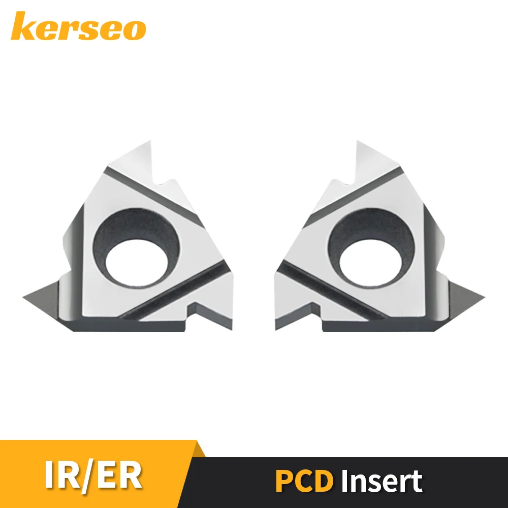 

11ER 16IR PCD Diamond Threading Insert Internal External A55 A60 Aluminum Alloy CNC cutter Lathe Cutting Turning Tool Blade 1pcs