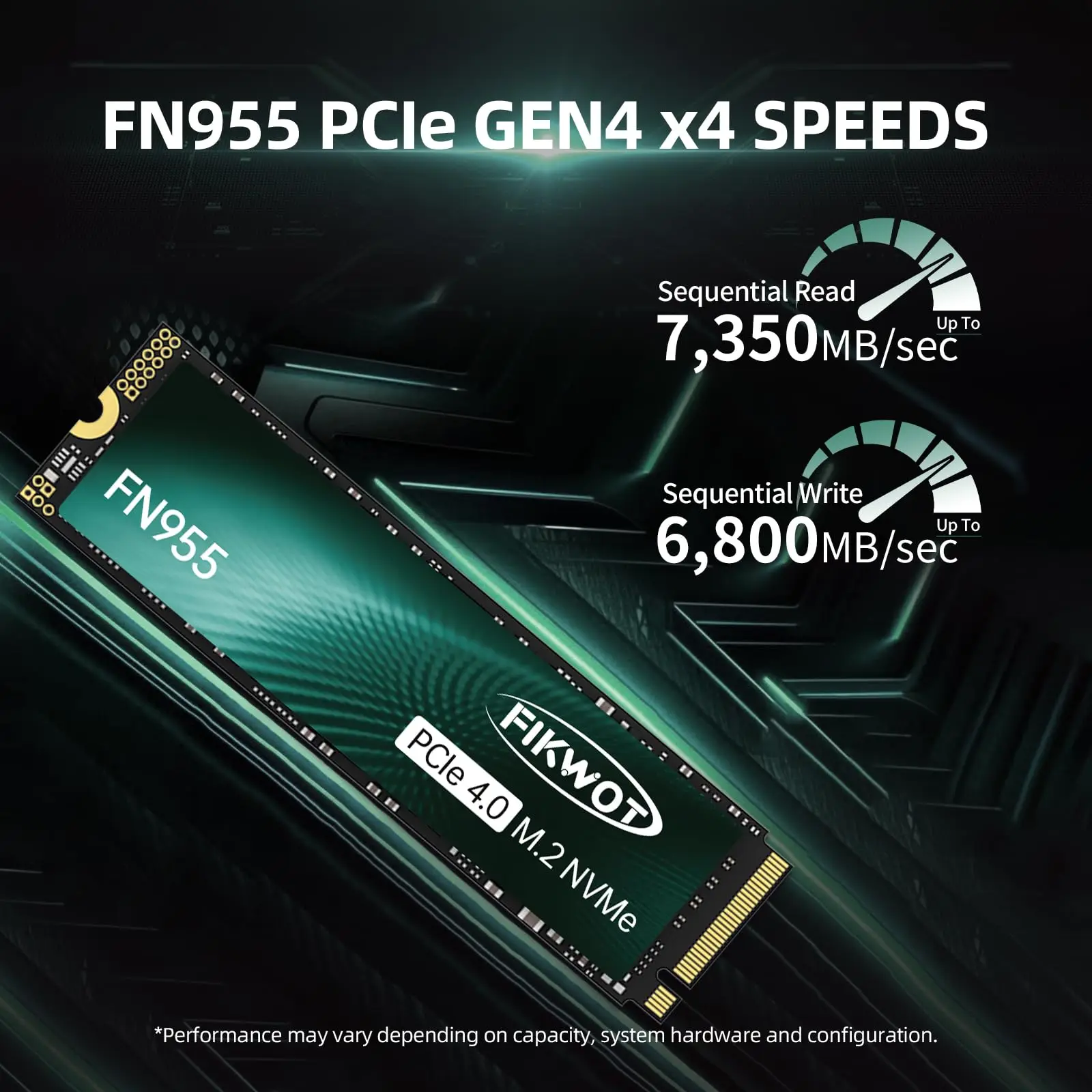 Fikwot FN955 M.2 SSD 1TB 2TB 4TB PCIe4.0x4 NVMe1.4 7300MB/s M.2