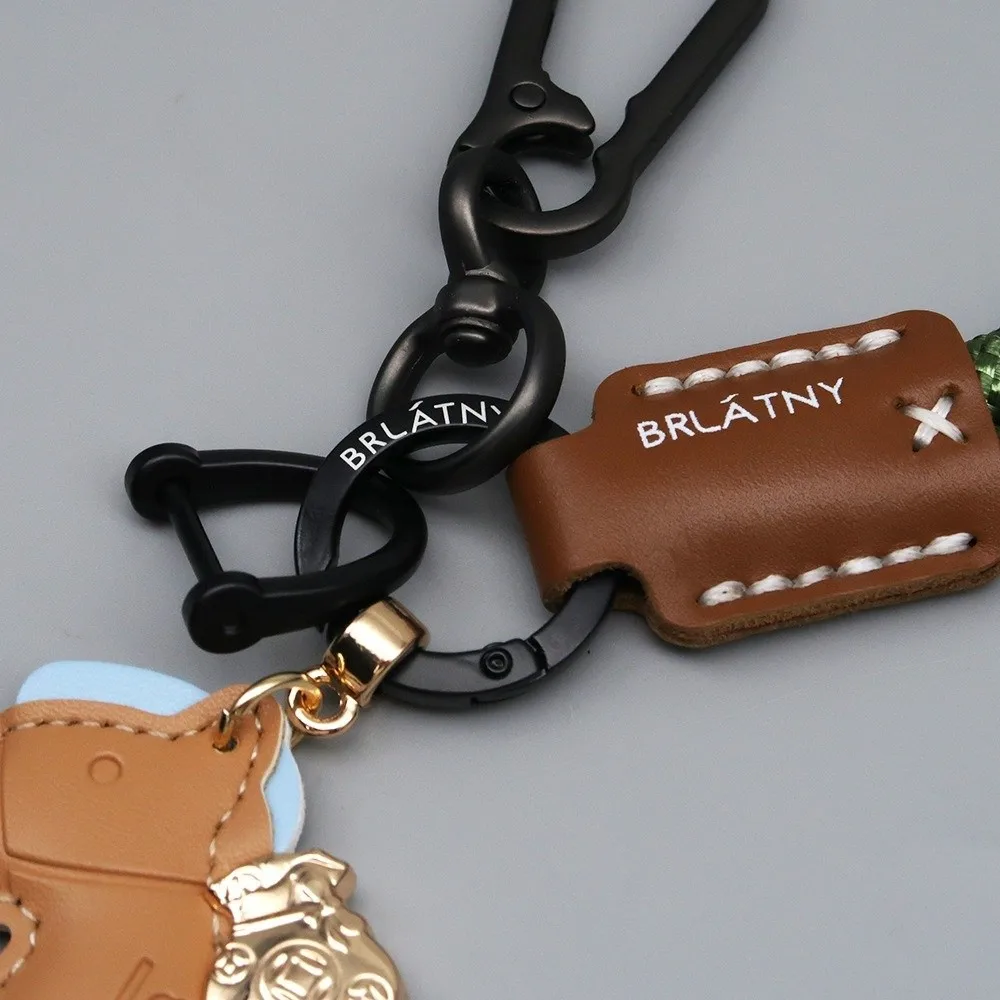 Neue Leder Schlüsselbund INS Cartoon Handy Lanyard Nettes Pferd Hängen Ornament Geschenk