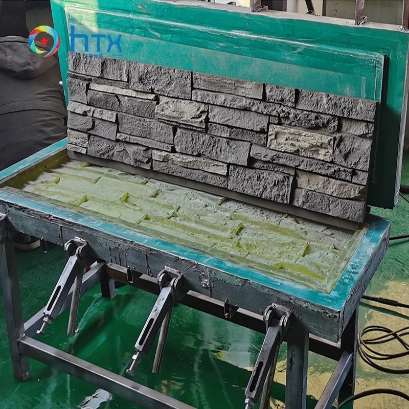 Mushroom stone mold PU artificial stone indoor and outdoor wall panel making machine