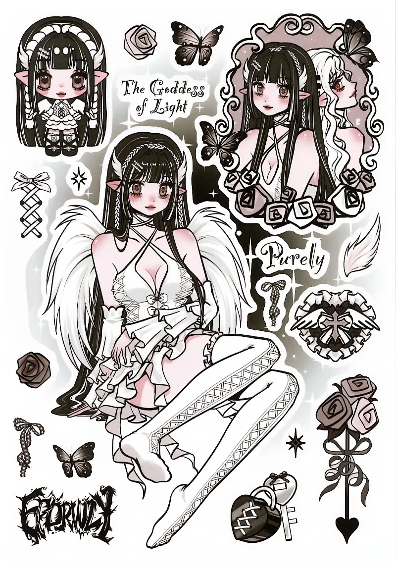 Angel Series Cartoon Stickers Handbook Cute Gulka Material for Scrapbooking DIY Crafts