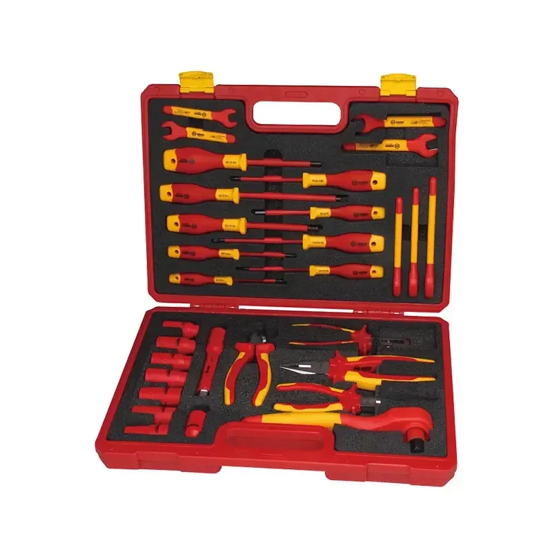 GS VDE 1000V destornillador insulated tools with box Top Quality Screwdriver Box Heavy Duty Portable Electrician Tool Set