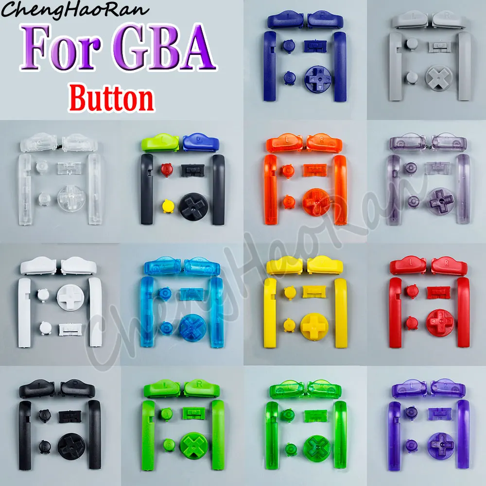 

1 Set Coloured Plastic Buttons For GBA Game Controller Joystick A B R L D-pad Power Switch Direction Buttons Replace Repair Part