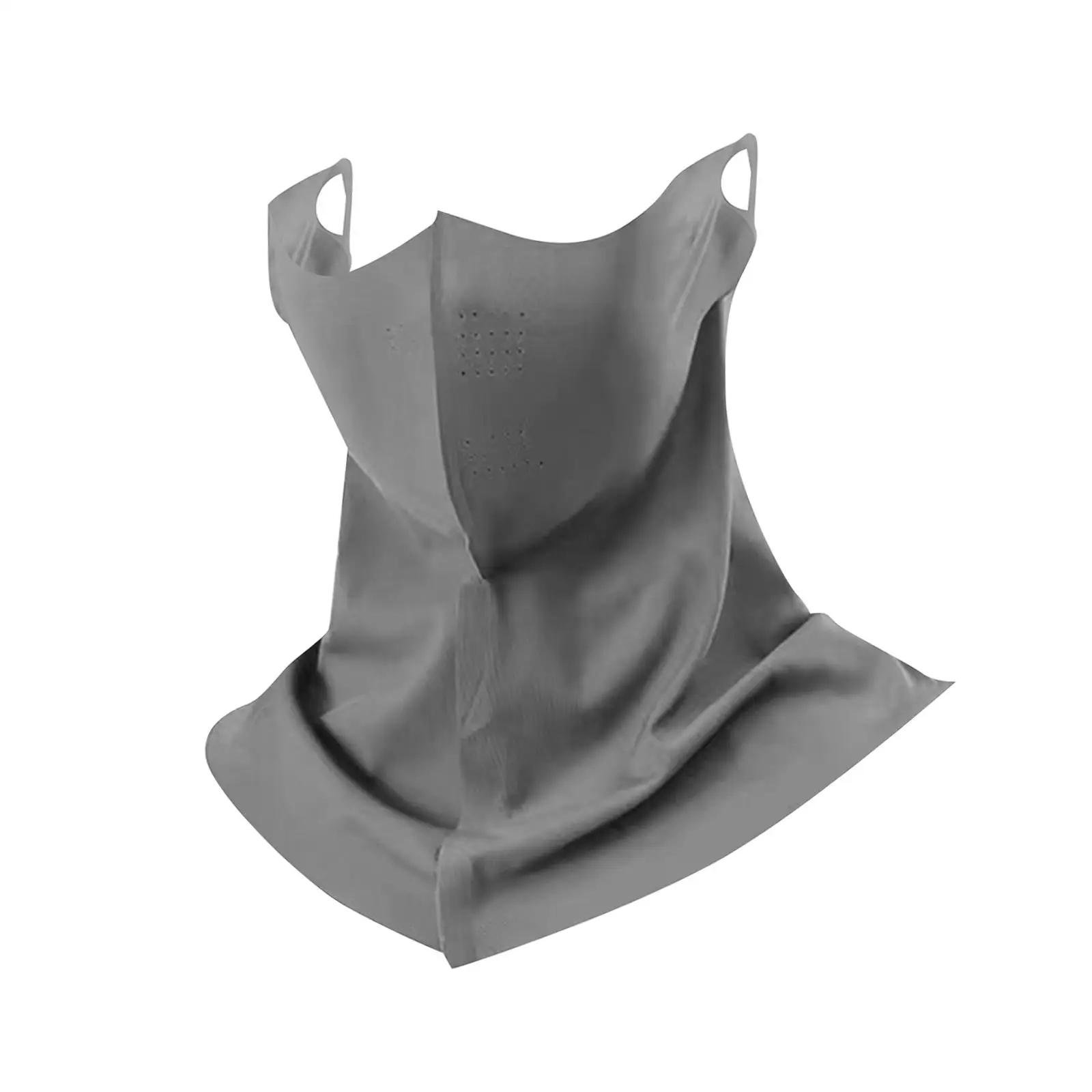 قناع وجه للحماية من الشمس للرقبة من الحرير الجليدي المسامي للنساء، باندانا تبريد رقيقة للأنشطة الصيفية