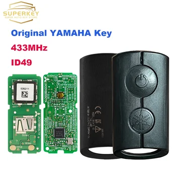 SUPERKEY orijinal motosiklet uzaktan akıllı kontrol anahtar Fob 433MHz ID49 çip için YAMAHA XMAX XMAX300 NVX NVX155 AEROX jajaqbix