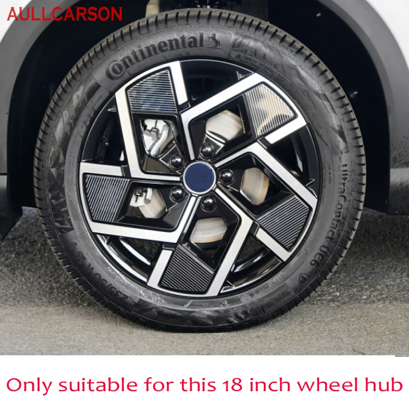 For BYD Atto 3 EV 2022 2023 4PCS Hub Wheel Sticker 18-Inch Automobile  Full Cover Car Accessories