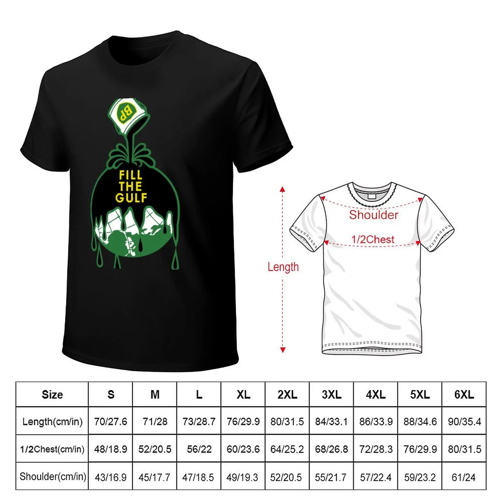 Fill The Gulf T-Shirt Plus Size Quick Dry Sports Tee