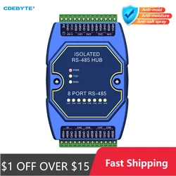 RS485 Hubs Photoelectric Isolation Industrial DC 8-28 V CDEBYTE E810-R Series ESD Protection Power and Signal Isolation