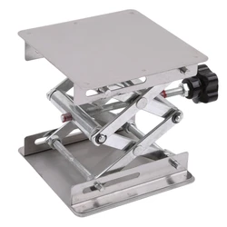 Mesa de enrutador de aluminio, soporte de elevación de laboratorio de grabado de carpintería, plataforma de estante, bancos de carpintería, 100x100/150x150/200x200mm