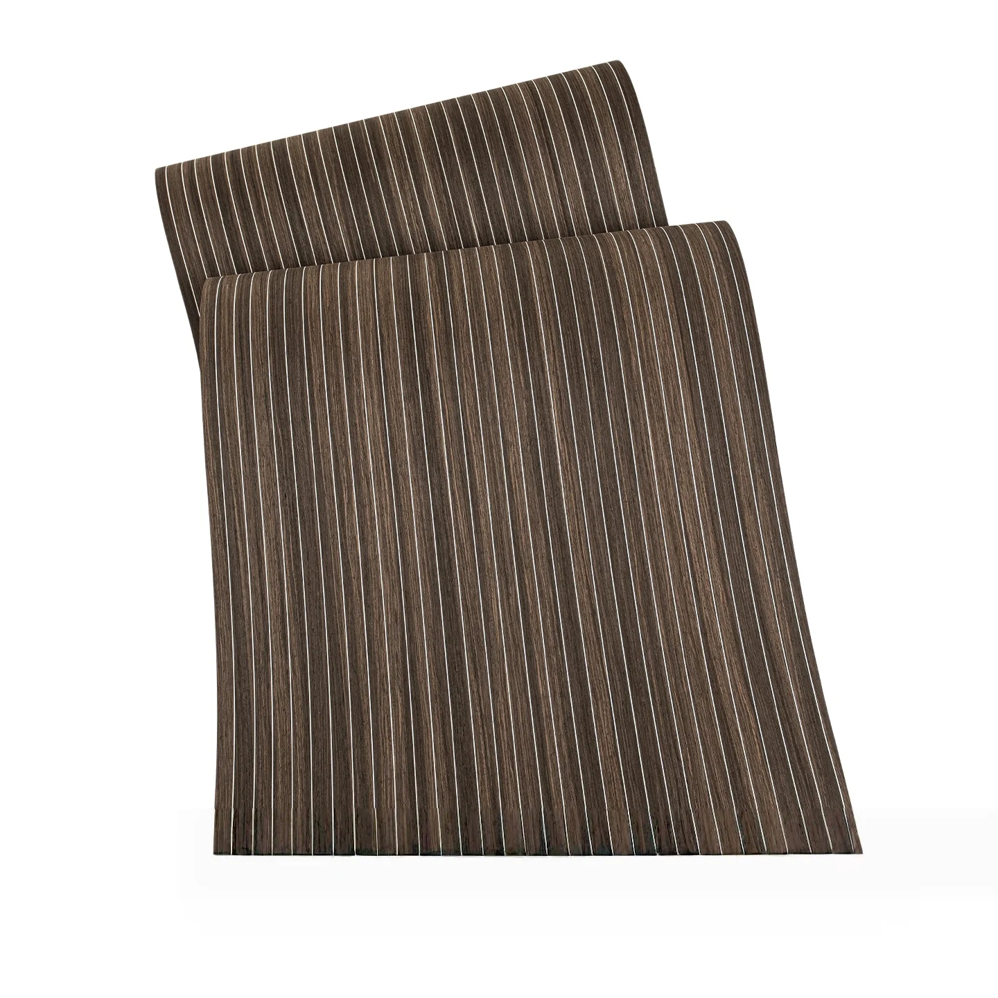 Langya Reconstituted  Engineered wood veneer, 0.25mm, 250x58cm, For Bedroom Feature Wall & Guitar Top.(Backing Non-woven Fabric)
