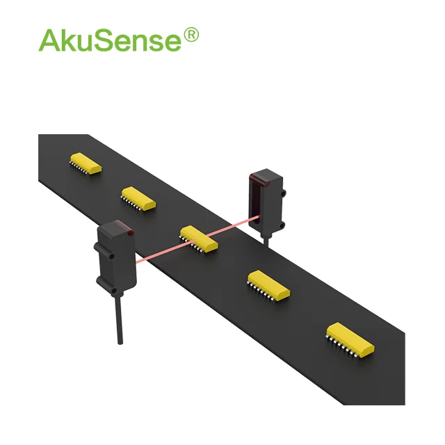 24v Photoelectric Sensor NPN Light Sensor 33ms Response Time Automatic Thrum-beam Akusense Light Sensors Manufacturers view 3