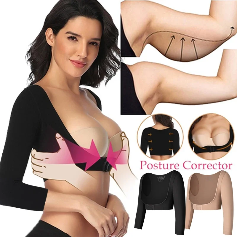 

Upper Arm Shaper Post Surgical Slimmer Compression Sleeves Posture Corrector Tops Shapewear for Women Slimming Vest